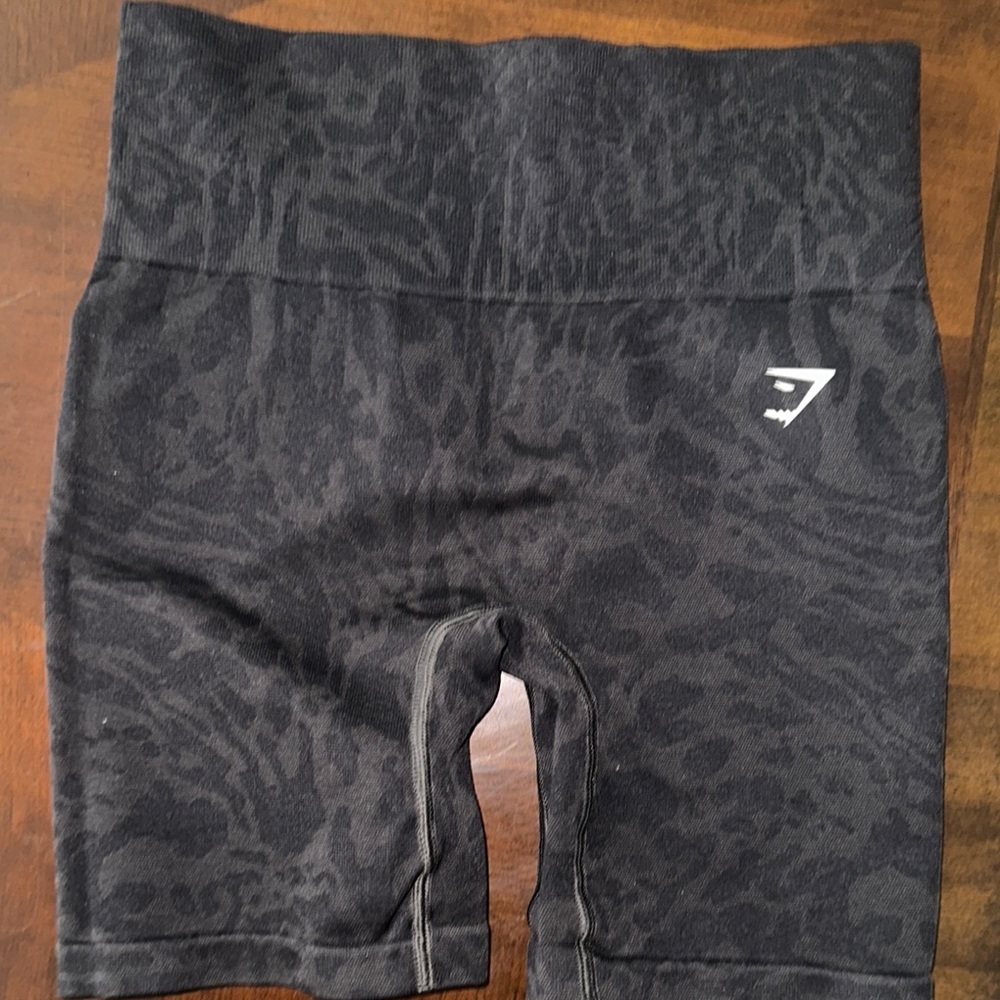 Black Patterned Gym Shorts perfect for the gym